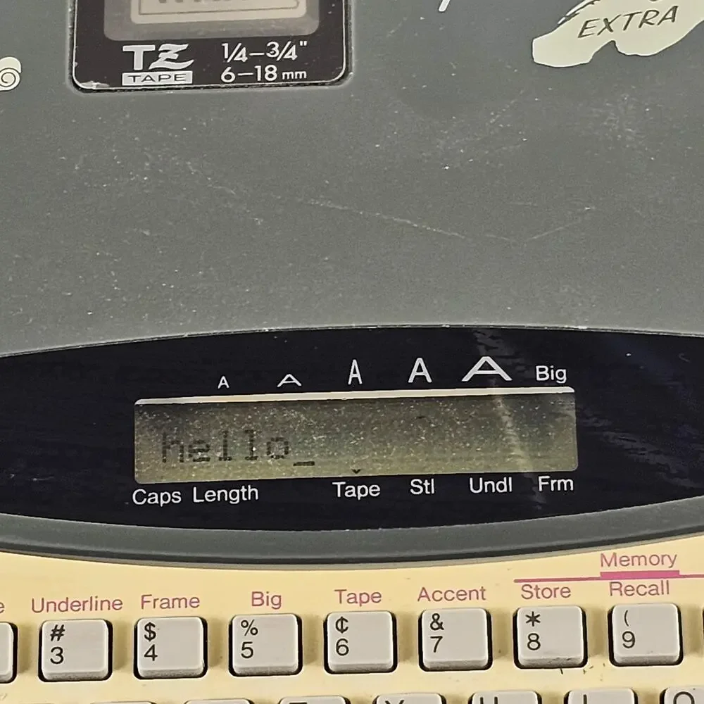 Brother P-Touch Extra PT-310 Electronic Label Maker Tested Working w/ Tape